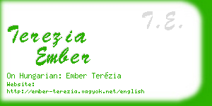 terezia ember business card
